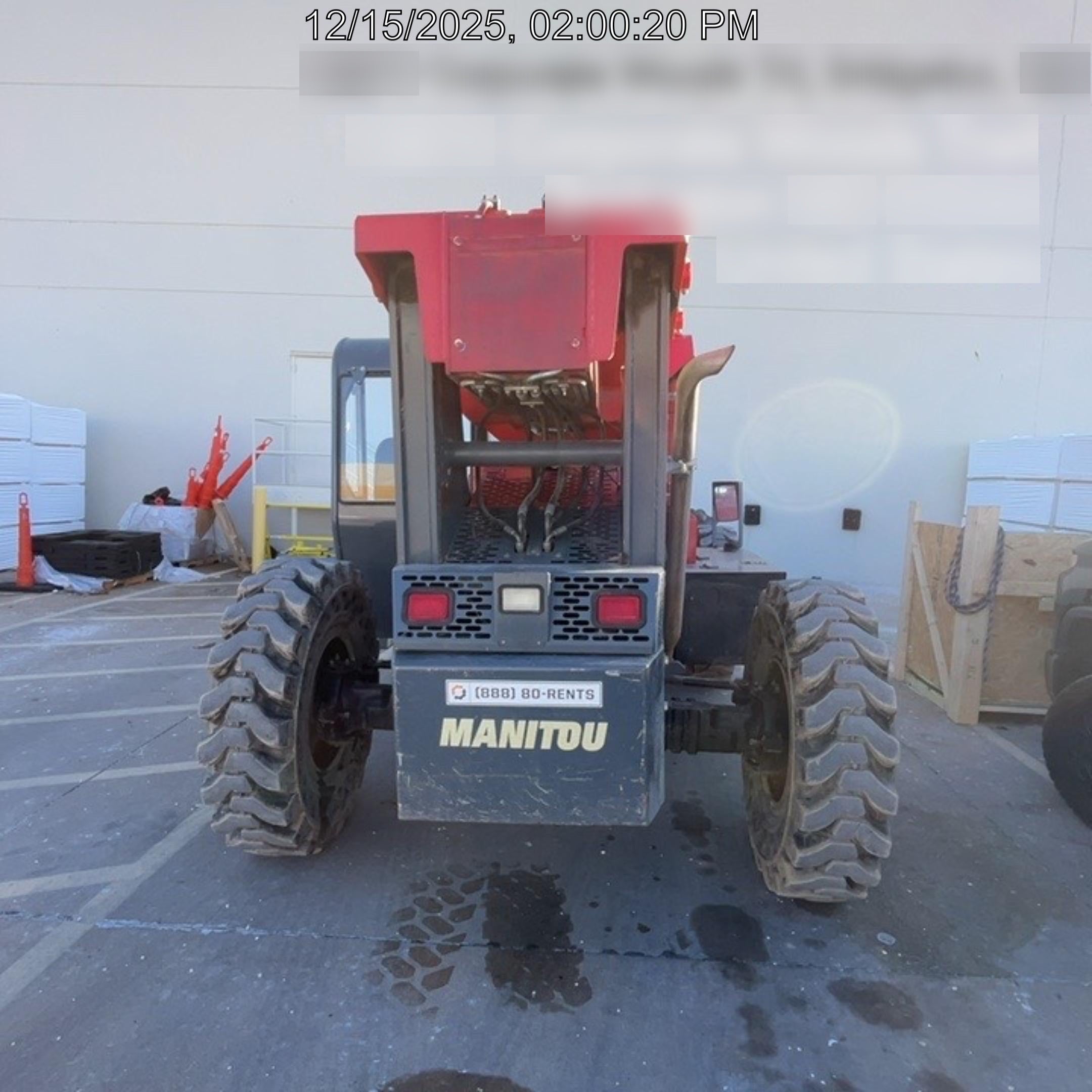 2019 Manitou MTA10055 Manitou MTA10055 - 120 HP T4, Canopy, Worklights/Strobe, Beacon, 66" Carriage, 60" Forks, Solid Tires, Lift Hook, Aux Hydraulics