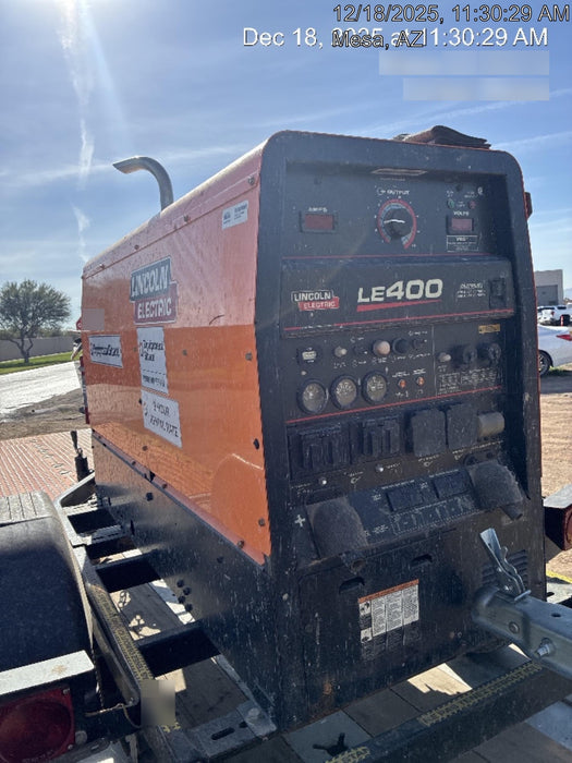 2023 Lincoln Electric LE400 Kubota V1505, Trlr, Cable Rack, Light Kit, ES Decals, T3