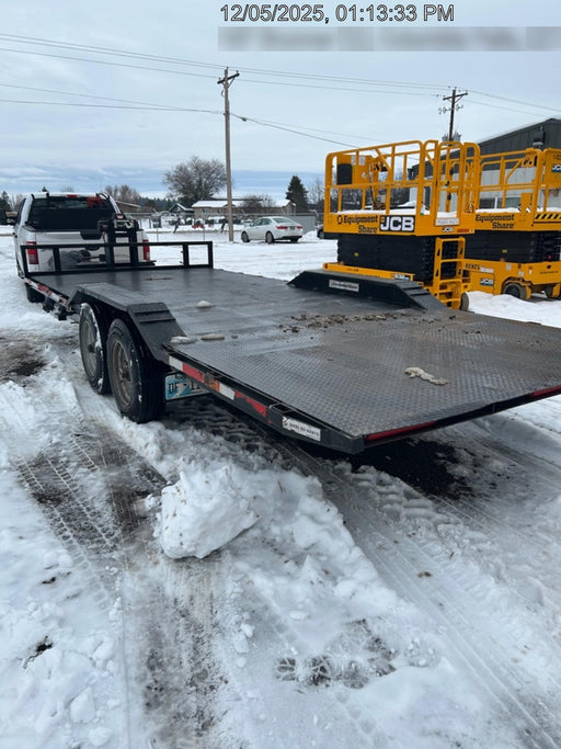 2024 TEXAS PRIDE TRAILERS 21' Lowboy Gravity Tilt Bed 14K Bumper Pull Trailer