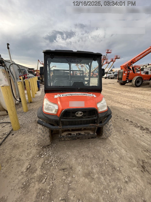 2019 Kubota RTV-X1140W-H 4wd Utility Cart, LED Strobe, Windshield Tempered Glass, Plastic Canopy, Wire Harness Kit, Backup Alarm
