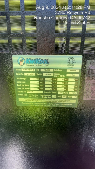 2022 KWIKOOL KPAC1811-2