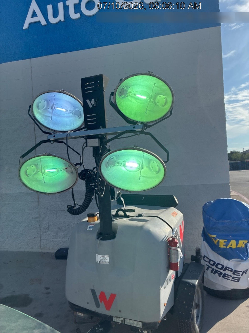 2019 Wacker Neuson LTV6L-MH Mobile Light Tower w/Fuel Level Sensor Installed
