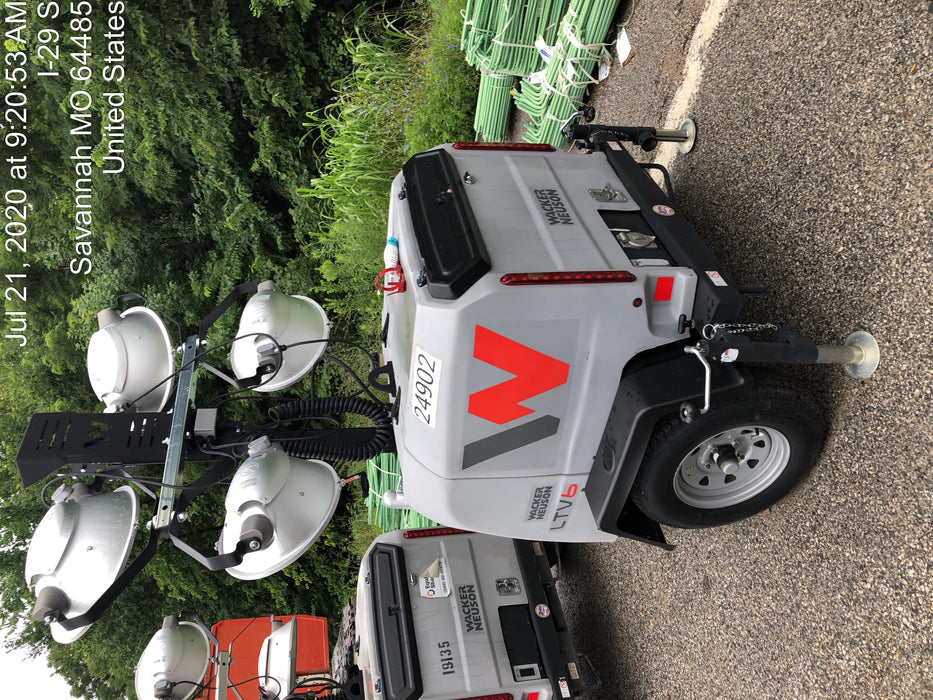 2019 Wacker Neuson LTV6L-MH Wacker Neuson LTV6L Mobile Light Tower w/Fuel Level Sensor Installed