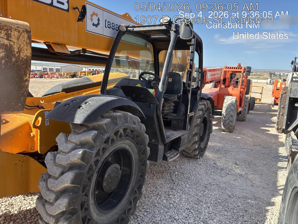2020 JCB 512-56 Canopy, 74Hp, Solid Tires, Work Lights, Beacon, Aux Hydraulics, Back up Alarm, Lifting Eye, ES Decals