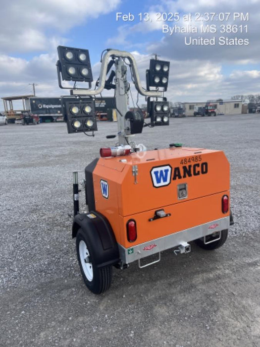 2025 Wanco WLTT-4MM4K Diesel, Mitsubishi L2E, 9.0HP @1800 rpm, Deep Sea Controller, Shore Power Plug, Auto Start, (4) 350W LED Floodlights, 4kW Generator, 60 Gal Fuel Tank, 2" Ball, T3