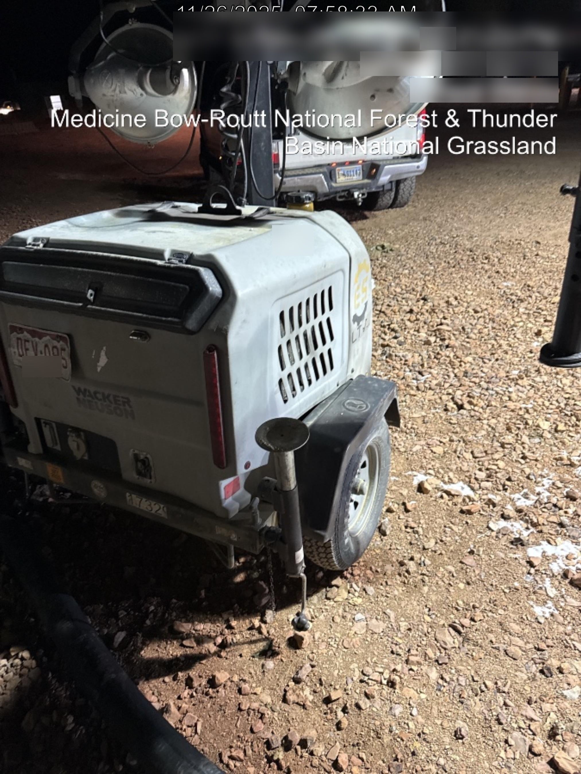 Wacker Neuson LTV6K-MH Wacker Neuson LTV6K Mobile Light Tower w/Fuel Level Sensor Installed