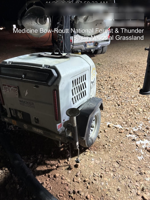 Wacker Neuson LTV6K-MH Wacker Neuson LTV6K Mobile Light Tower w/Fuel Level Sensor Installed