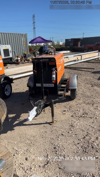 2022 Lincoln Electric LE400 Kubota V1505, Trlr, Cable Rack, Light Kit, ES Decals, T3