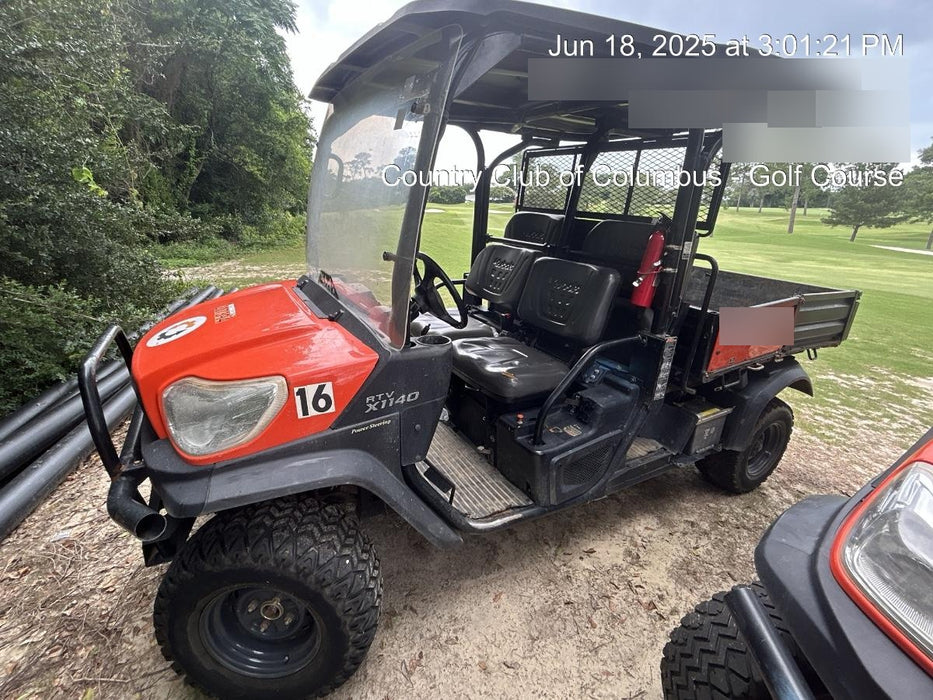 2022 Kubota RTV-X1140W-H Plastic Canopy, Windshield Acrylic Clear, LED Strobe Light, Wire Harness Kit, Back up Alarm