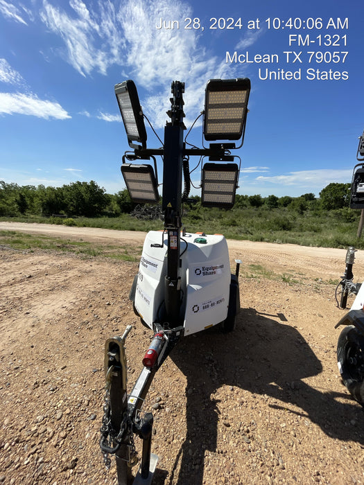 2024 Generac MLT2 Diesel, Flex Switch 120V Input, Powerzone Controller, 
(4) 320W LED Lights, 4kW Generator, 39.9 Gal Fuel Tank, 2" Ball, T3