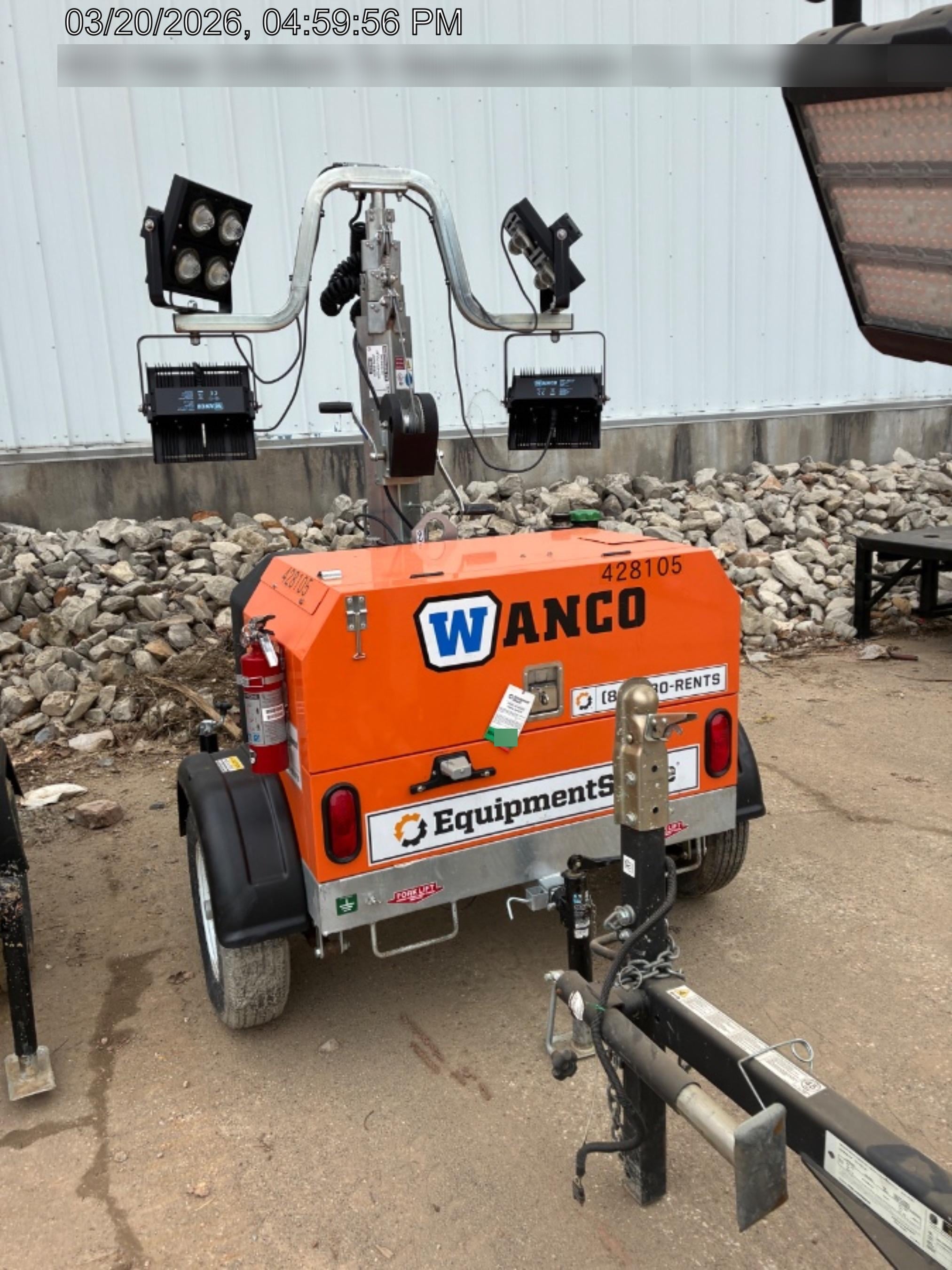 2024 Wanco WLTT-4MM4K Diesel, Deep Sea Controller, Shore Power Plug, Auto Start, (4) 350W LED Floodlights, 4kW Generator, 60 Gal Fuel Tank, 2" Ball, T3