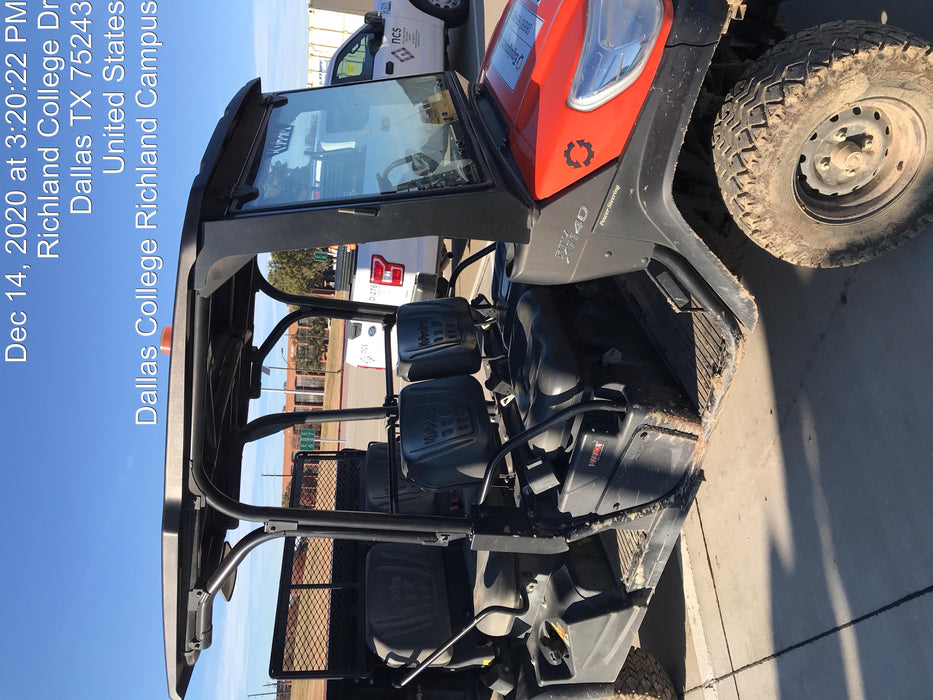 2019 Kubota RTV-X1140W-H 4wd Utility Cart, 4 Seat, Diesel, LED Strobe, Windshield Tempered Glass, Plastic Canopy, Wire Harness Kit, Backup Alarm
