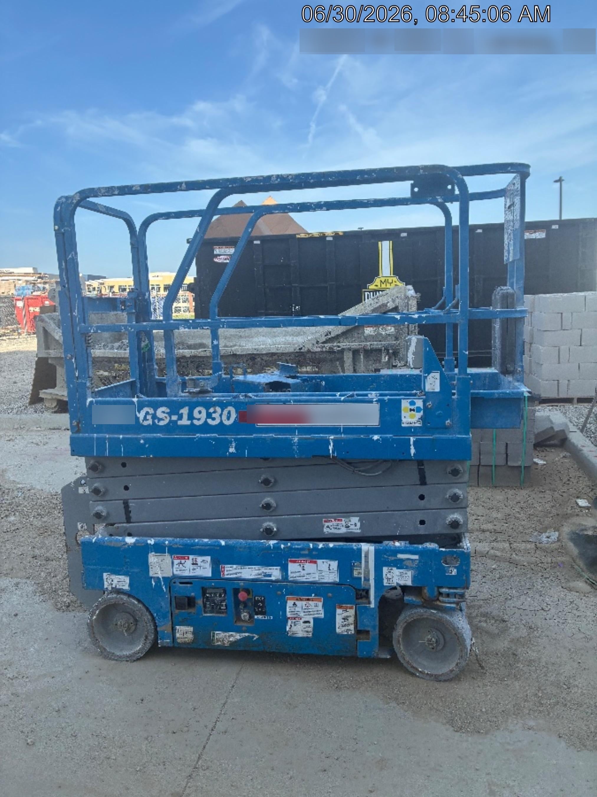 2020 Genie GS-1930 Solid Non Marking Tires, Beacon, Folding rails with half height swing gate