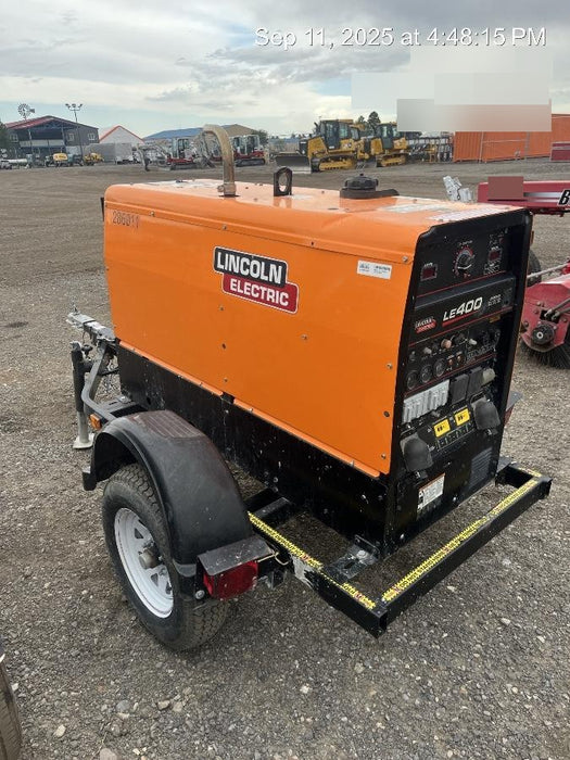 2022 Lincoln Electric LE400 Kubota V1505, Trlr, Cable Rack, Light Kit, ES Decals, T3