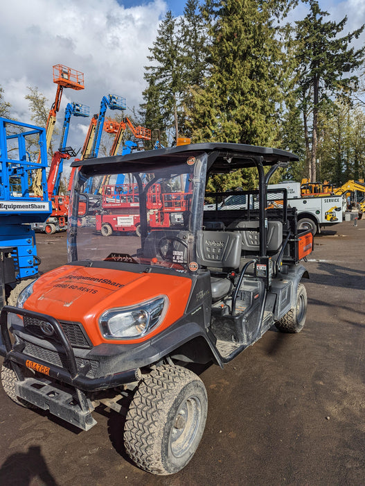 Kubota RTV-X1140W-H 4WD utility cart -LED strobe -Windshield tempered glass -Plastic canopy -Wire harness kit -Backup alarm