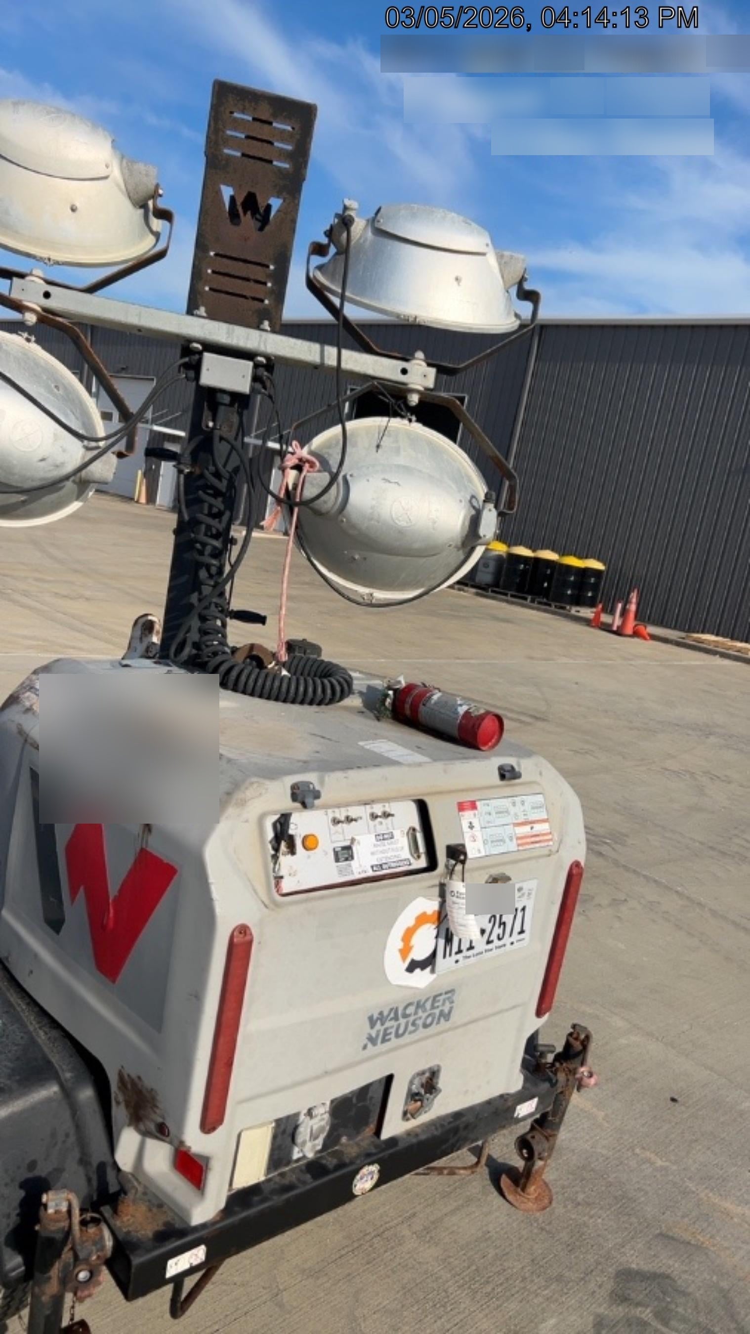 Wacker Neuson LTV6K-MH Wacker Neuson LTV6K Towable Light Tower