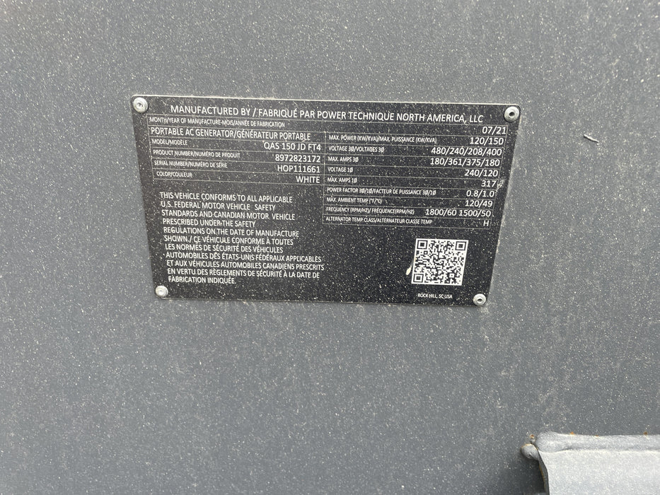 2021 ATLAS COPCO QAS150