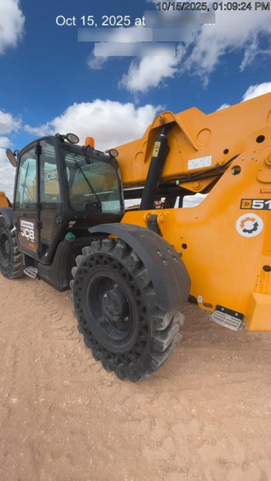 2020 JCB 510-56 Cab/Heat/Air, Solid Tires, Work Lights, Beacon, Aux Hydraulics, Back up Alarm, Lifting Eye, ES Decals