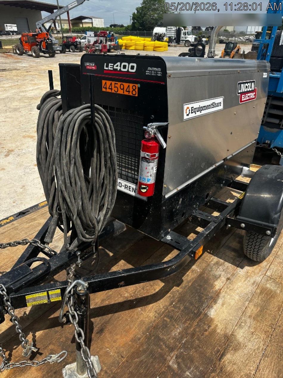 2024 Lincoln Electric LE400 Kubota V1505, Trlr, Cable Rack, Light Kit, ES Decals, T3