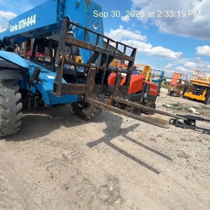 2018 Genie GTH-844 Genie GTH-844D w/Open ROPS, Solid Tires, Work Light/Beacon, 60" Carriage and Forks