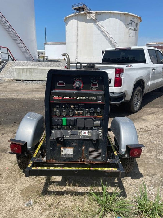2019 Lincoln Electric Vantage 322 Lincoln Vantage 322 Welder w/Trailer, Light Kit, Cable Rack