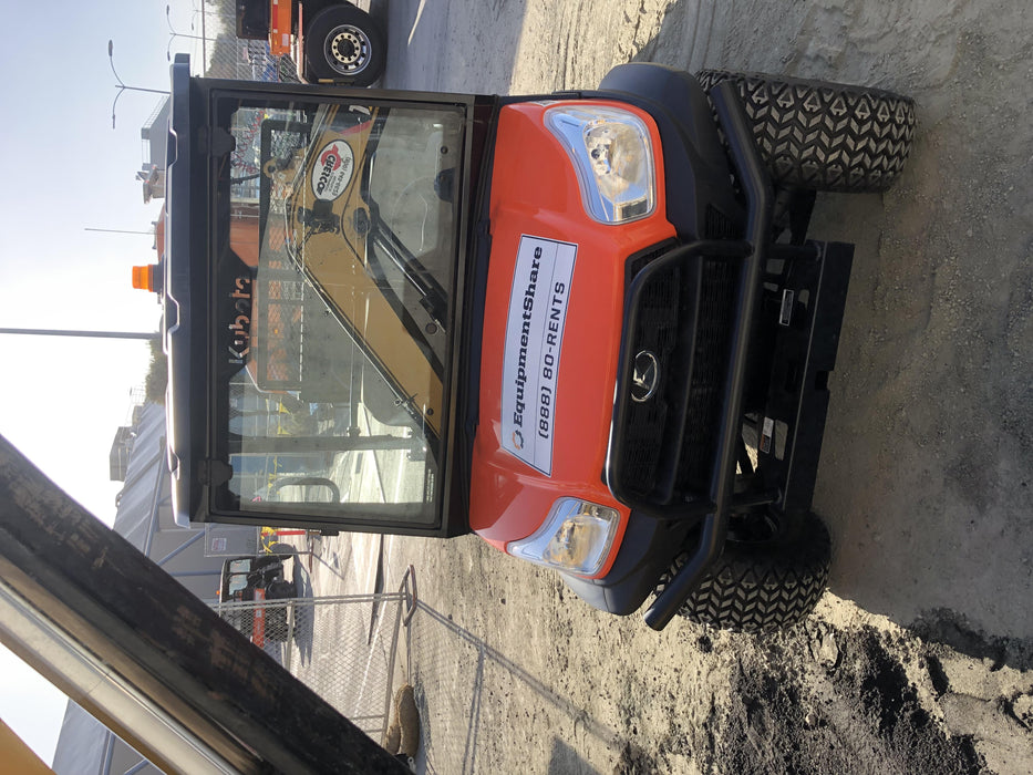 2019 Kubota RTV-X1140W-H 4wd Utility Cart, LED Strobe, Windshield Tempered Glass, Plastic Canopy, Wire Harness Kit, Backup Alarm