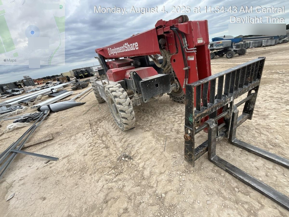 2019 Manitou MTA8044 74hp T4F, Cab/Heat/Air, Cab and Boom LED work lights, Auxiliary Hydraulics, Solid Tires, Amber strobe, Lift Hook 66" Carriage, 60" Forks
