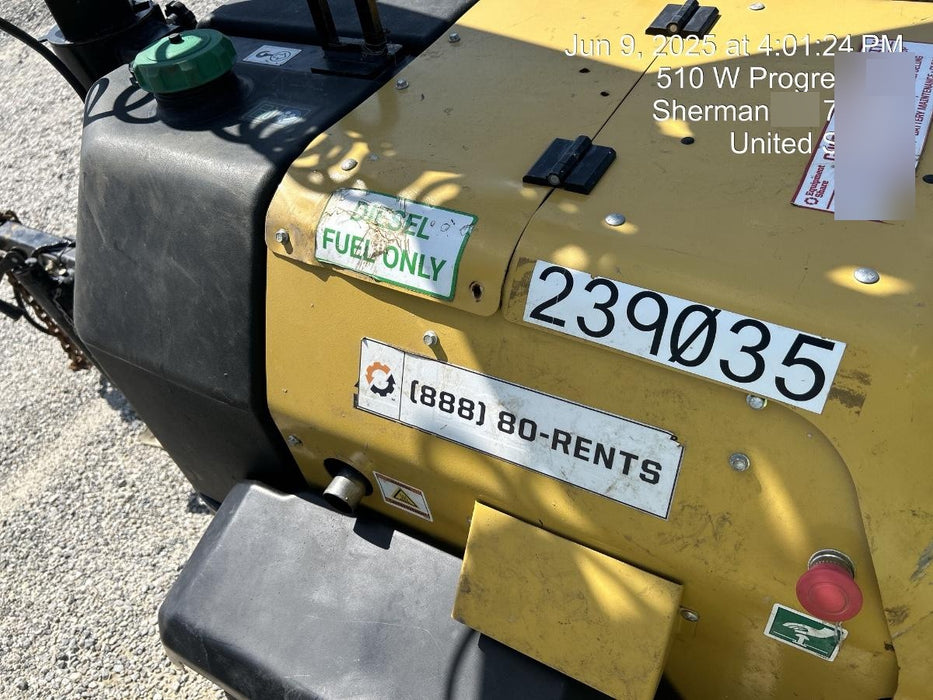 2022 Allmand NLV3GR (4) LED Light Fixture 350W, 23' Vertical Mast, 3kW Prime, Towable, Deep Sea L401, Leveling Jacks, Yanmar T4F 5.8hp