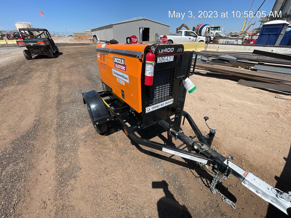 2023 Lincoln Electric LE400 Kubota V1505, Trlr, Cable Rack, Light Kit, ES Decals, T3