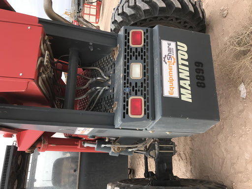 2018 Manitou MTA10055 Manitou MTA 10055 (open ROPS) w/Cab/Heat/AC, Work Lights/Strobe, Aux Hyd, Solid Tires, Lift Hook, 66" Carriage, 60" Forks