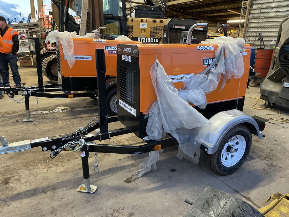 2023 Lincoln Electric LE400 Kubota V1505, Trlr, Cable Rack, Light Kit, ES Decals, T3