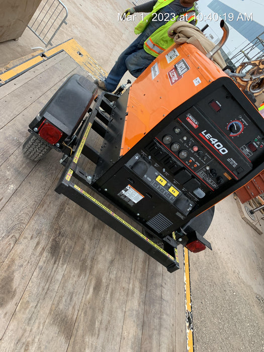 2022 Lincoln Electric LE400 Kubota V1505, Trlr, Cable Rack, Light Kit, ES Decals, T3