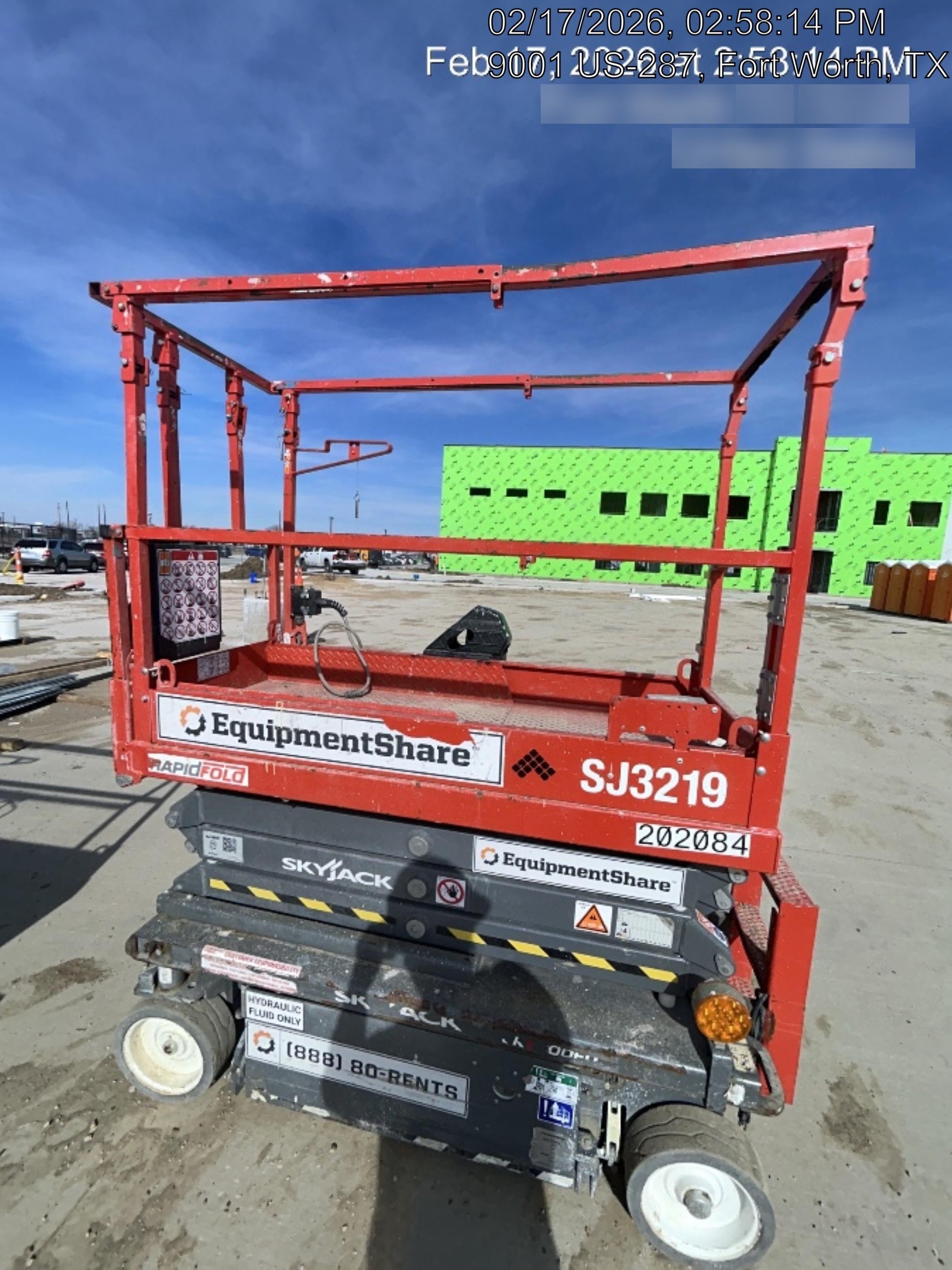 2019 Skyjack SJIII-3219 Standard w/Trojan Batteries