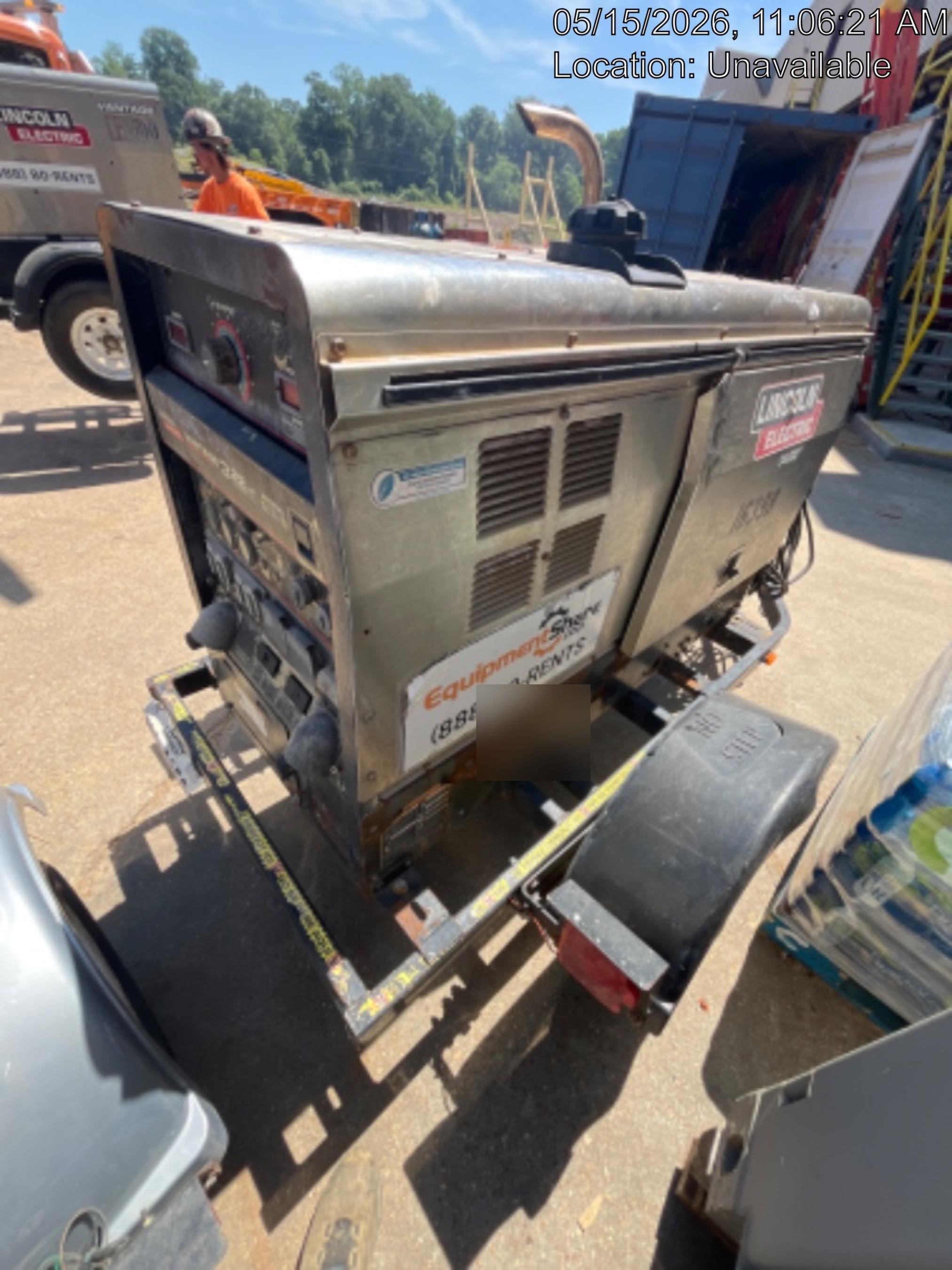 2018 Lincoln Electric Vantage 322 Lincoln Vantage 322 Welder Ready Pak 3 - Vantage 322, Trailer, Fender and light kit, Cable rack