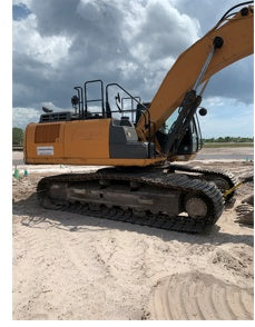 2015 Case CX350D CAB A/C, 13'-3" ARM, STEEL TRACKS, THUMB