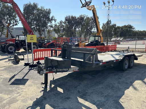 2025 TEXAS PRIDE TRAILERS 21' Lowboy Gravity Tilt Bed 14K Bumper Pull Trailer