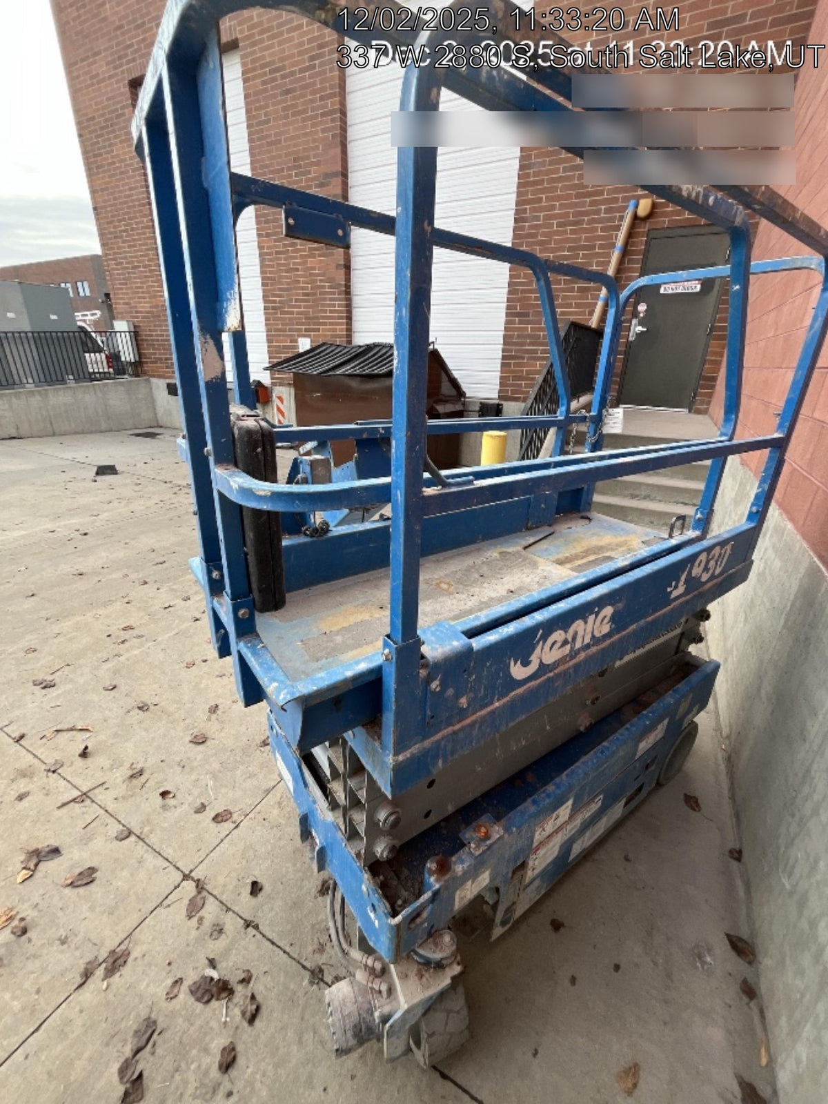 2018 Genie GS-1930 Genie GS-1930 w/Fixed Rail, Chain Entry