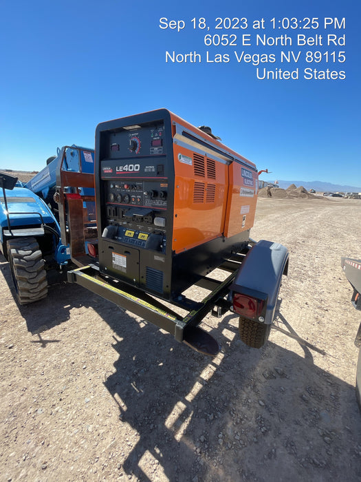 2022 Lincoln Electric LE400 Kubota V1505, Trlr, Cable Rack, Light Kit, ES Decals, T3