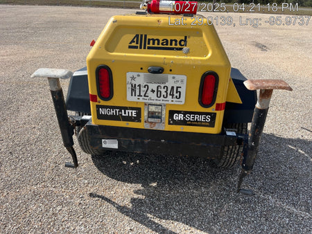 2022 Allmand NLV3GR (4) LED Light Fixture 350W, 23' Vertical Mast, 3kW Prime, Towable, Deep Sea L401, Leveling Jacks, Yanmar T4F 5.8hp