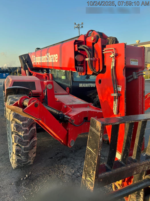2020 Manitou MTA12055SER3 Cab/Heat/Air, Solid Tires, Amber Strobe, Lift Hook w/66" Carriage, 60" Forks
