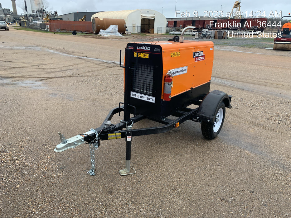 2022 Lincoln Electric LE400 Kubota V1505, Trlr, Cable Rack, Light Kit, ES Decals, T3