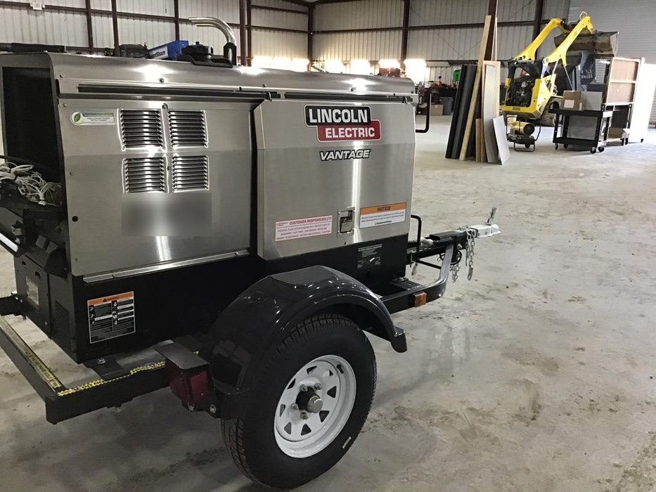 2019 Lincoln Electric Vantage 322 Lincoln Vantage 322 Welder w/Trailer, Light Kit, Cable Rack