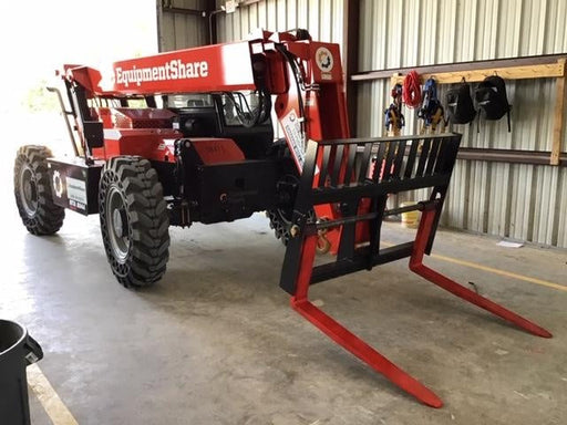 2019 Manitou MTA8044 74hp T4F, Cab/Heat/Air, Cab and Boom LED work lights, Auxiliary Hydraulics, Solid Tires, Amber strobe, Lift Hook 66" Carriage, 60" Forks