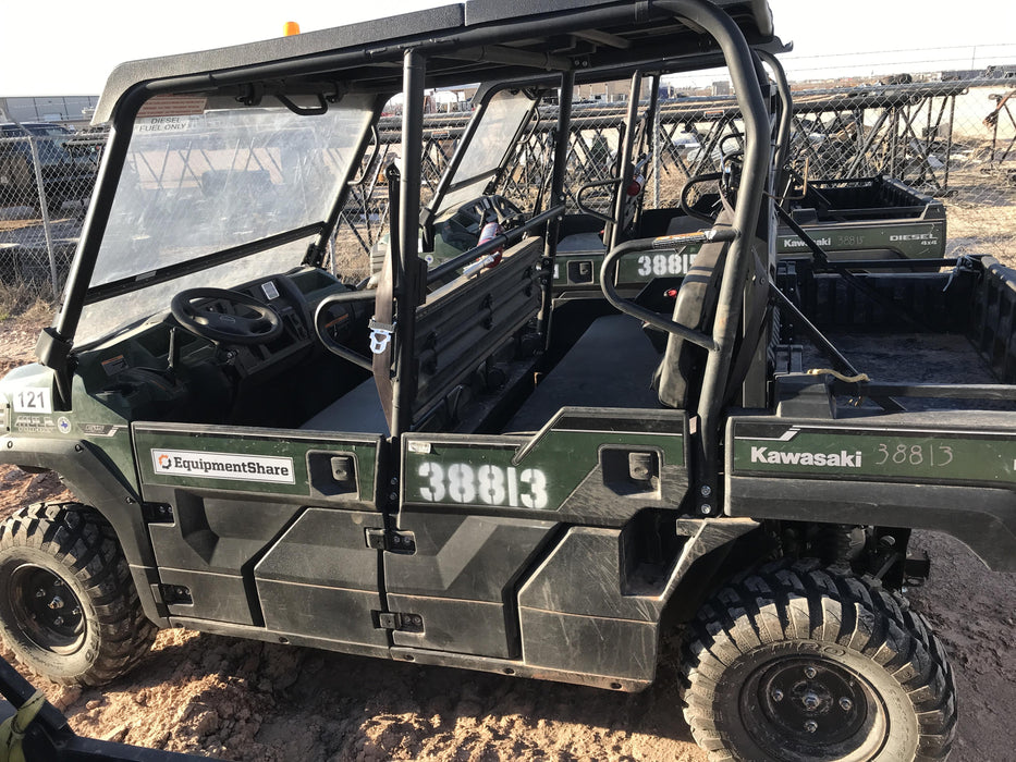 2019 Kawasaki Mule PRO-DXT Standard Options, Backup Alarm, Beacon, Plastic Hard Top, Poly Windshield, Horn Kit