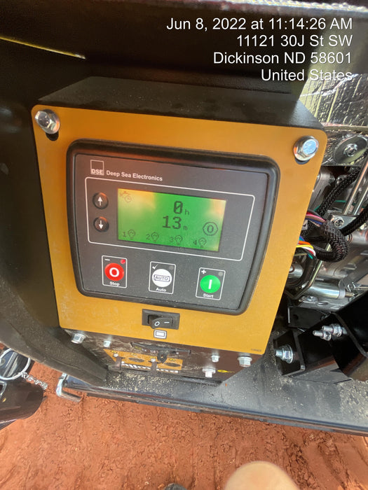 2022 Allmand NLV3GR (4) LED Light Fixture 350W, 23' Vertical Mast, 3kW Prime, Towable, Deep Sea L401, Leveling Jacks, Yanmar T4F 5.8hp