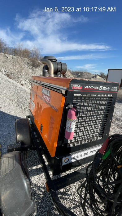 2021 Lincoln Electric Vantage 549X Ready Pak 3, ORANGE (includes trailer, cable rack, fender light kit)