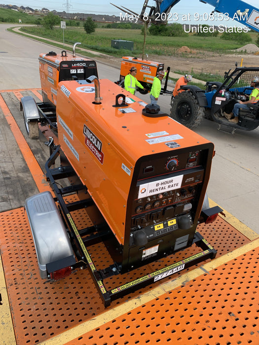 2022 Lincoln Electric LE400 Kubota V1505, Trlr, Cable Rack, Light Kit, ES Decals, T3