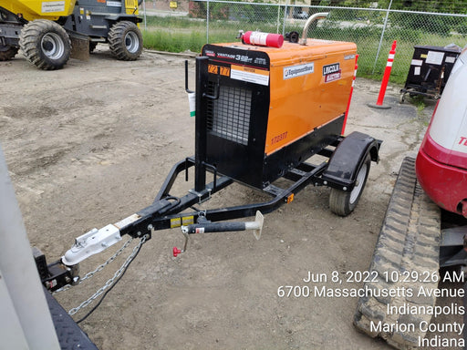 2021 Lincoln Electric Vantage 322 Vantage 322 Ready Pak 3 w/ Decals, ORANGE (includes trailer, cable rack, fender light kit) NO Telematics