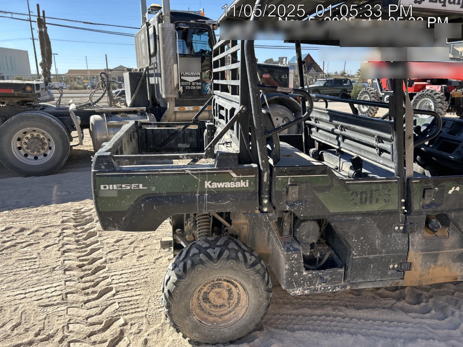 2018 Kawasaki MULE PRO-DX Kawasaki Mule 4x4 Diesel UTV w/Hard Top, Windshield, Beacon, Backup Alarm, ES Keypad/Hardware Installed