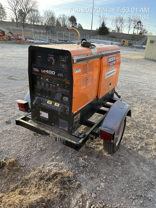 2022 Lincoln Electric LE400 Kubota V1505, Trlr, Cable Rack, Light Kit, ES Decals, T3